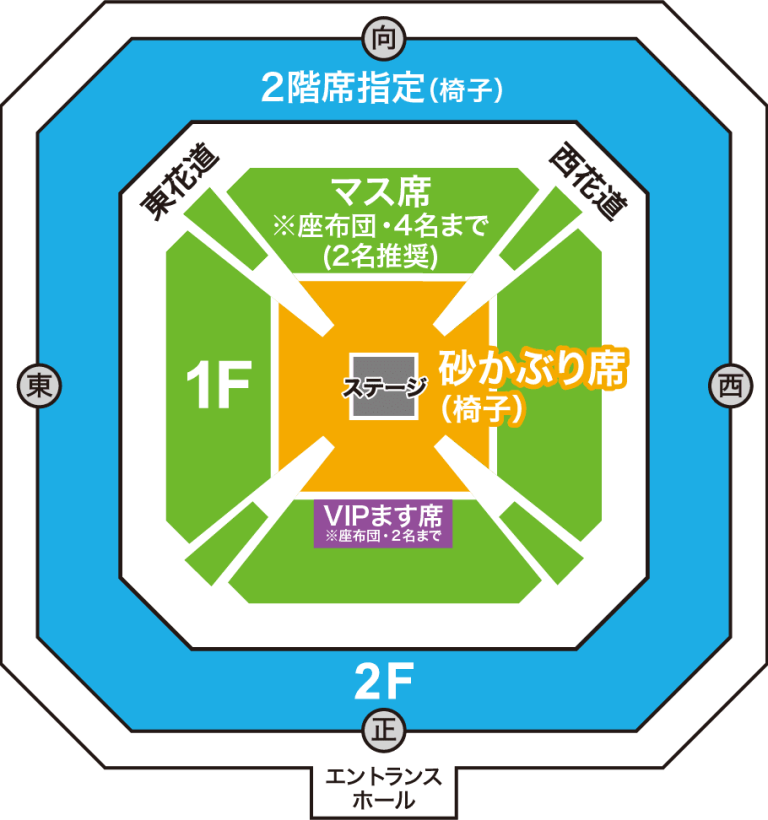 両国国技館・ライブでの座席の見え方や選び方を解説!|ギタージャンボリー ろぐらんど 両国国技館・ライブでの座席の見え方や選び方を解説!|ギタージャンボリー ろぐらんど